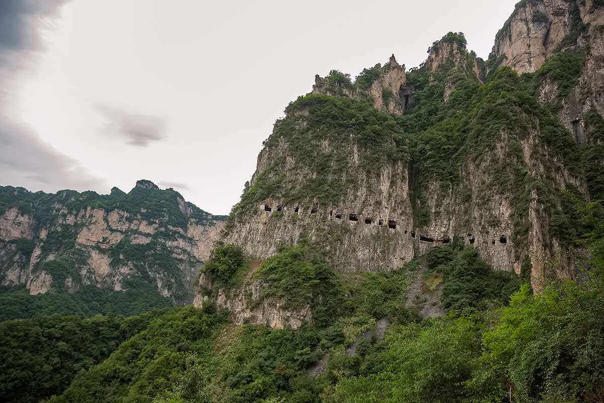 Tunel da Estada Guoliang Visão da Montanha